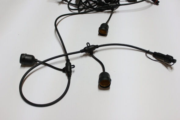LED-2BLR-10M-20Е27-240V-Type-BL Гирлянда Белт-лайт IP65 10м, черные провод/20 патронов Е27. Neo-Neon