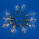 ULD-S1800-050/STB/3AA WARM WHITE IP20 RETRO BULBS-1 Гирлянда светодиодная «Лампочки ретро-1», на батарейках 3AA (не в/к),  1,8м. 50 светодиодов. Теплый белый свет. Провод прозрачный. TM Uniel