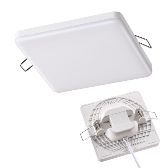 358148 NT19 078 белый Встраиваемый светильник IP20 LED 4000K 12W 85 - 265V MOON
