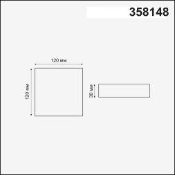 358148 NT19 078 белый Встраиваемый светильник IP20 LED 4000K 12W 85 - 265V MOON
