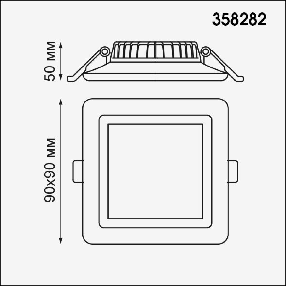 358282 NT19 000 белый Встраиваемый светильник IP20 LED 4000K 6W 85-265V JOIA