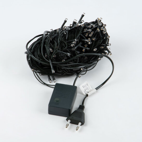 ULD-S2000-200/DGA COPPER IP20 Гирлянда светодиодная, 20м. 200 светодиодов. Медный свет. Провод зеленый. ТМ Uniel