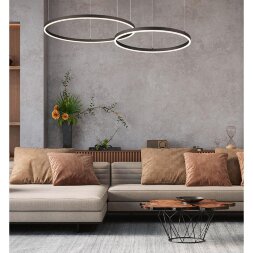 6530/34L LEDIO LN23 015 чёрный Светильник подвесной LED 34W 3000-6000K 1788Лм 220V ECHO
