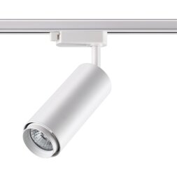 370415 NT19 100 белый Трековый светильник IP20 GU10 50W 220V PIPE