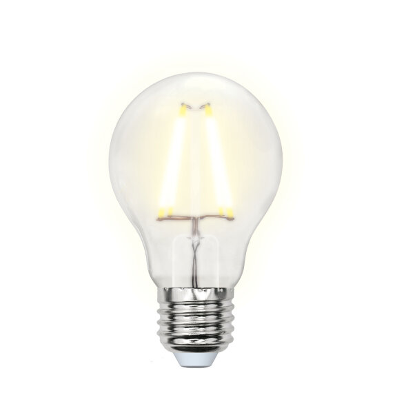 LED-A60-8W-WW-E27-FR PLS02WH Лампа светодиодная. Форма A. матовая. Серия Sky. Теплый белый свет. Картон. ТМ Uniel.