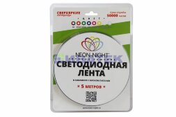Лента светодиодная 12В, SMD2835, 4,8Вт/м, 60 LED/м, зеленый, 8мм, 5м, IP65 LAMPER