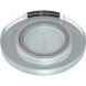DLS-P106 GU5.3 CHROME-SILVER Светильник декоративный встраиваемый ТМ Fametto. серия Peonia. Без лампы. цоколь GU5.3. Основание металл. цвет хром. Отделка стекло. цвет серебро.