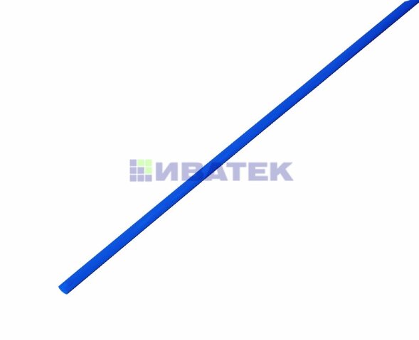 Трубка термоусаживаемая ТУТ нг 3,0/1,5мм, синяя, упаковка 50 шт. по 1м REXANT