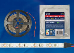 ULS-M14-2835-168LED-m-10mm-IP20-DC12V-14W-m-5M-4000K PROFI Гибкая светодиодная лента на самоклеящейся основе. Катушка 5м. в герметичной упаковке. Белый свет4000К. ТМ Uniel.