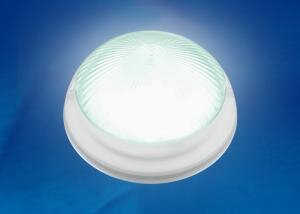 ULW-R05 8W-DW IP64 WHITE Светильник светодиодный влагозащищенный. Круг. 8Вт. 800 Лм. Дневной свет 6500K. 220В. Диаметр 21 см. Белый. ТМ Uniel
