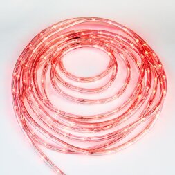 ULD-D50 15M/С08 IP44 RED Гирлянда светодиодная Дюралайт, 15м. Коннектор в/к. Красный свет. Провод черный. ТМ Uniel