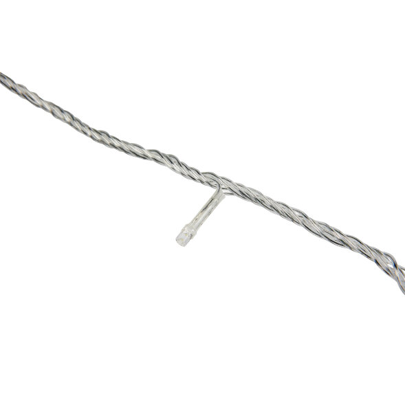 ULD-S2500-225/STК WHITE IP20 Гирлянда светодиодная, 25м. Соединяемая. 225 светодиодов. Белый свет. Провод прозрачный. ТМ Uniel