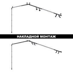 359370 KONST NT24 черный 000 Светильник диммир. со сменой цв. температ. (управл. - пульт ДУ или прил