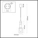 6504/1 SUSPENTIONI LN23 194 бронза, розовый, серый Подвес GU10 50W 220V VERONA
