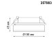 357983 NT19 077 черный Встраиваемый светильник IP20 LED 3000К 12W 220V GRODA