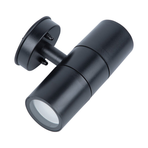 UUL-S22D-2x7W/GU10 IP65 BLACK Светильник уличный, под две лампы GU10. Архитектурный накладной. Корпус черный. TM Uniel
