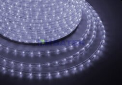 Дюралайт LED двухжильный 230В 13мм 36 LED/м БЕЛЫЙ эффект мерцания модуль 1м бухта 100м NEON-NIGHT