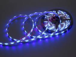 FLEX-SWP5150В-В Гибкая LED влагозащищенная полоса на белой основе, цвет синий, 30 SMD5050, 5м/12mm,12V, 7.2W/M, IP67