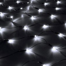 Светодиодная Сеть 2 x 2 м Белая 24В, 256 LED, Провод Черный ПВХ, IP54