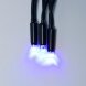 ULD-B3010-200/TBK BLUE IP67 Бахрома светодиодная с эффектом мерцания, 3м. Соединяемая. 200 светодиодов. Синий свет. Провод черный. TM Uniel.