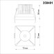 358481 SPOT NT21 284 черный Светильник встраиваемый IP44 LED 3000K 10W 100-265V METIS