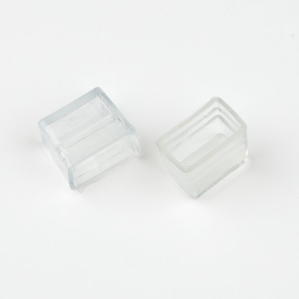 UCW-N21 CLEAR 025 POLYBAG Изолирующий зажим заглушка для светодиодных лент ULS-N21 NEON 220В. 8x16мм. Цвет прозрачный. 25 штук в пакете. TM Uniel