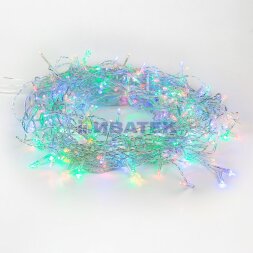 Гирлянда Твинкл Лайт 10 м, прозрачный ПВХ, 80 LED, цвет Мультиколор