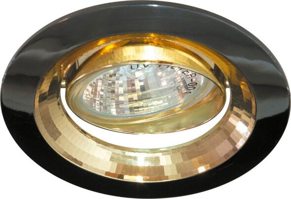Светильник точечный "Basic Metal", 2009DL MR16 50W G5.3 черный металлик-золото/ Gun Metal-Gold