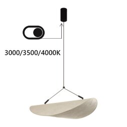 7067/30L L-VISION ODL25 239 Подвесной светильник металл/нетканный шелк/черн IP20 LED 22W 3000/3500/4