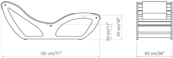 Шезлонг CHAISE LONGUE