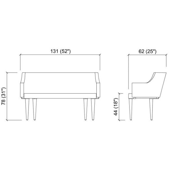 Диван BIRKSOFA 2 Gamma&amp;Bross, арт. GSBK012SO/Promo