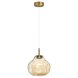 5097/4L PENDANT ODL25 421 античн.бронза/янтарный/металл/стекло Подвес LED 4W 4000K 388Лм VASO