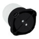 UWL-K01R 60W-E27 IP65 BLACK Светильник влагозащищенный под лампу Е27. для бань и саун. до +125С. Цвет корпуса черный. ТМ Uniel