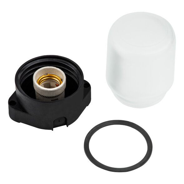 UWL-K01R 60W-E27 IP65 BLACK Светильник влагозащищенный под лампу Е27. для бань и саун. до +125С. Цвет корпуса черный. ТМ Uniel