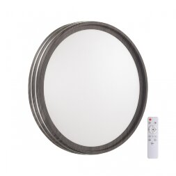 7604/EL PALE SN 022 Светильник пластик/белый/венге/хром LED 72Вт с ДУ 3000-6000К D500 IP43 пульт ДУ