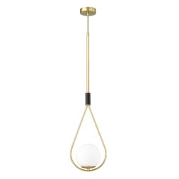 4810/1 PENDANT ODL21 289 золтой/черный/белый Подвес E14 1*40W FLARI
