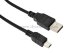 Кабель USB-A – mini USB, 1А, 0,2м, ПВХ, черный REXANT