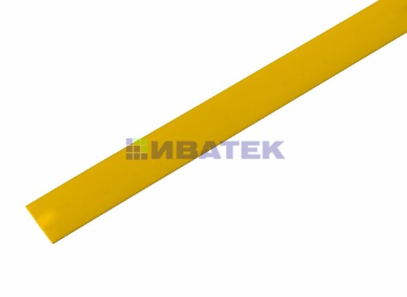 Трубка термоусаживаемая ТУТ нг 13,0/6,5мм, желтая, упаковка 50 шт. по 1м REXANT