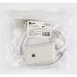 UCX-SP4-N22 WHITE 1 STICKER Провод электрический для светодиодных лент ULS-N22 RGB NEON 220В. 10x18мм. 4 контакта. Цвет белый. TM Uniel
