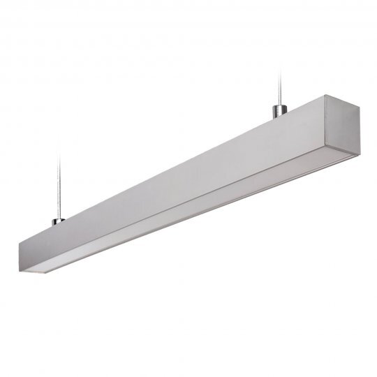 ULO-K10D 60W-5000K-L120 IP65 SILVER Светильник линейный светодиодный подвесной. Белый свет 5000К. 5600Лм. Алюминий. Цвет серебро. TM Uniel