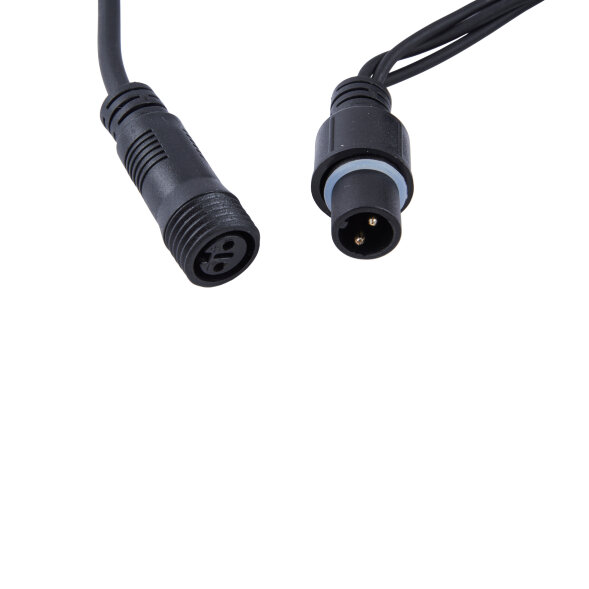 ULD-B5007-300/TBK WARM WHITE IP67 Бахрома светодиодная с эффектом мерцания, 5м. Соединяемая. 300 светодиодов. Теплый белый свет. Провод черный. TM Uniel