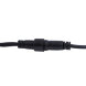 ULD-B5007-300/TBK WARM WHITE IP67 Бахрома светодиодная с эффектом мерцания, 5м. Соединяемая. 300 светодиодов. Теплый белый свет. Провод черный. TM Uniel