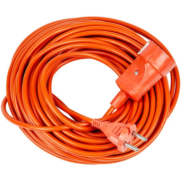 YX10-101 /UCK-1N/2x1,00/20M/O ORANGE Удлинитель силовой в бухте, б/з, 1гнездо, 20м (ПВС 2х1,00), 10A. Оранжевый. TМ Uniel