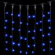 Гирлянда Занавес 2 x 2 м Синий 220В, 400 LED, Провод Черный ПВХ, IP54