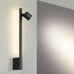 359313 OVER NT24 000 черный Светильник настенный диммируемый (выключатель) IP20 LED 7W+7W 4000K 220-