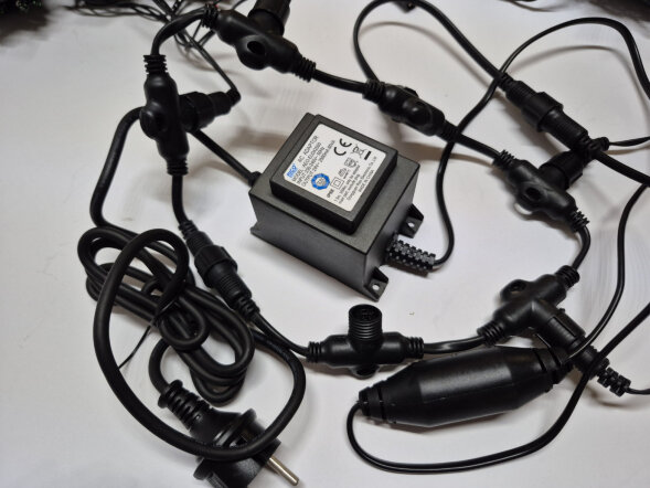 LED-PLS-200*5-20M*5-24V-M/BL-F(W) Flash LED гирлянда Спайдер 5*20м, 24V, мульти LED/Flash белый