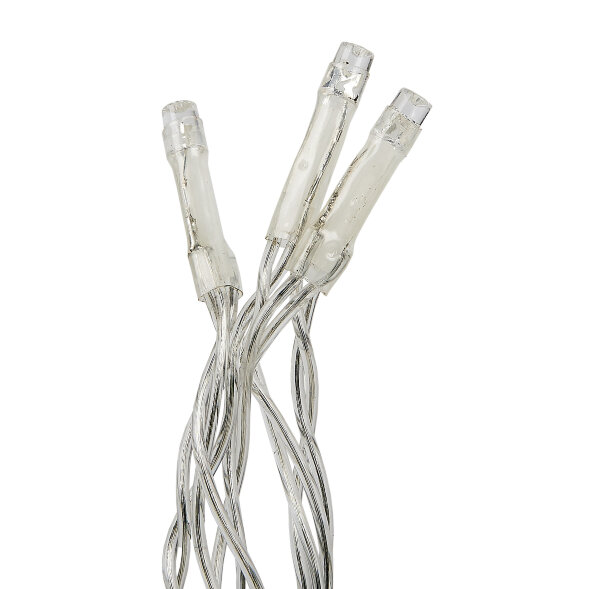 ULD-B6006-080/STK WHITE IP44 Бахрома светодиодная со статическим свечением, 6м. Соединяемая. 80 светодиодов. Белый свет. Провод прозрачный. ТМ Uniel