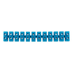 Клеммная винтовая колодка KВ-16 6-16, ток 30 A, полипропилен синий REXANT (10 шт./уп.)