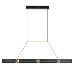 7083/20L L-VISION ODL25 281 Подвесной светильник черный/золото/ металл/акрил IP20 LED 20W 3000K 220V