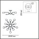 8196/10C COMFI LN25 262 белый, металл/дерево/пластик Потолочный светильник LED GX53 10*9W 220V RONDO